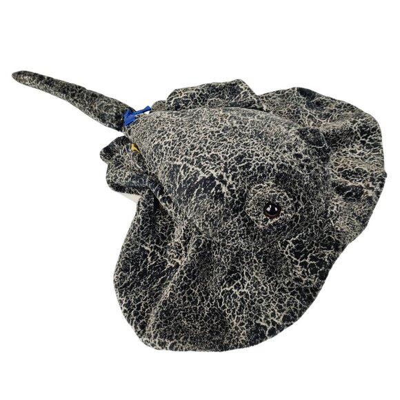 Build-A-Bear Gray Black Speckled Sting Ray Ocean Aquatic Sea Stuffed Animal Toy - Picture 7 of 16